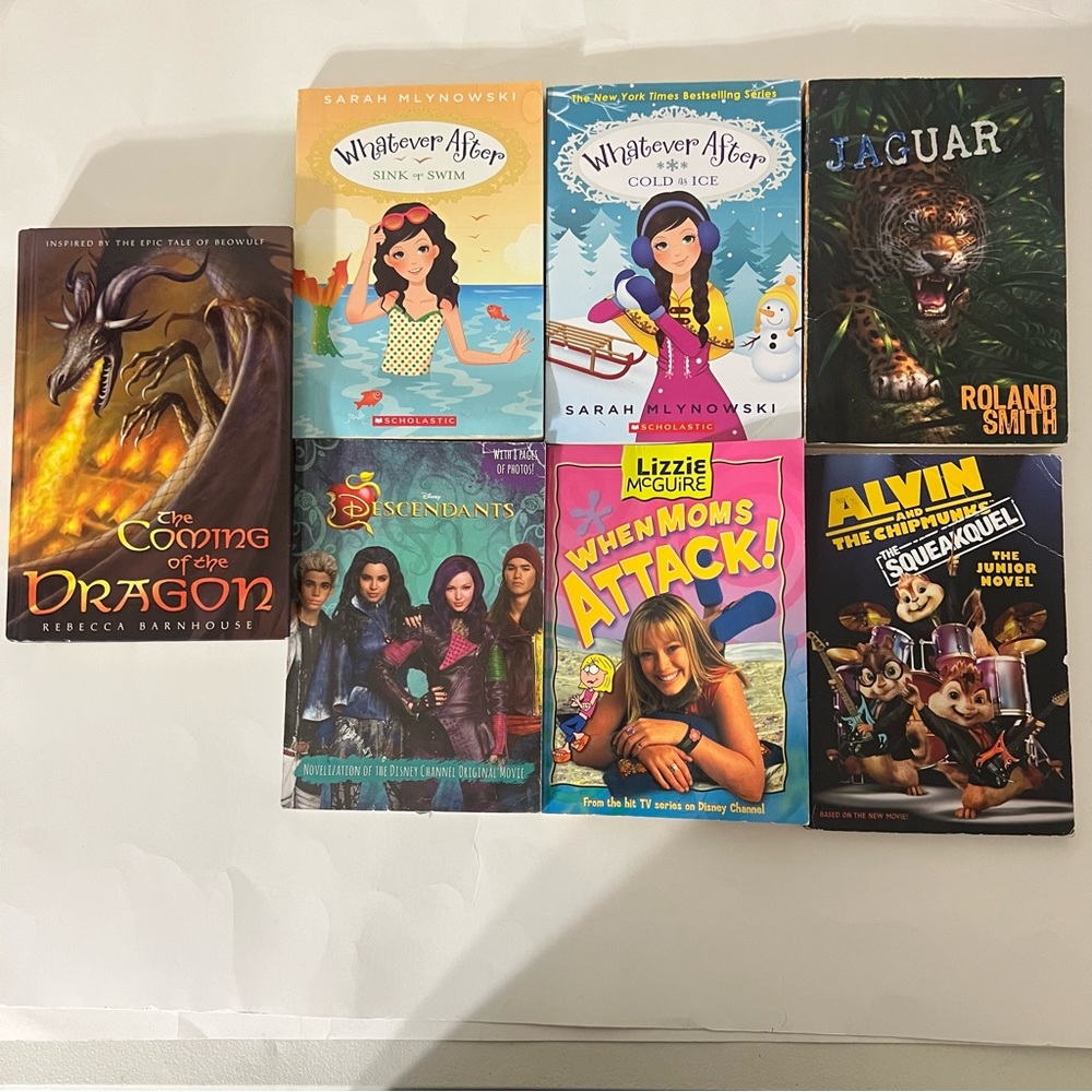 Set of 7 gently used books